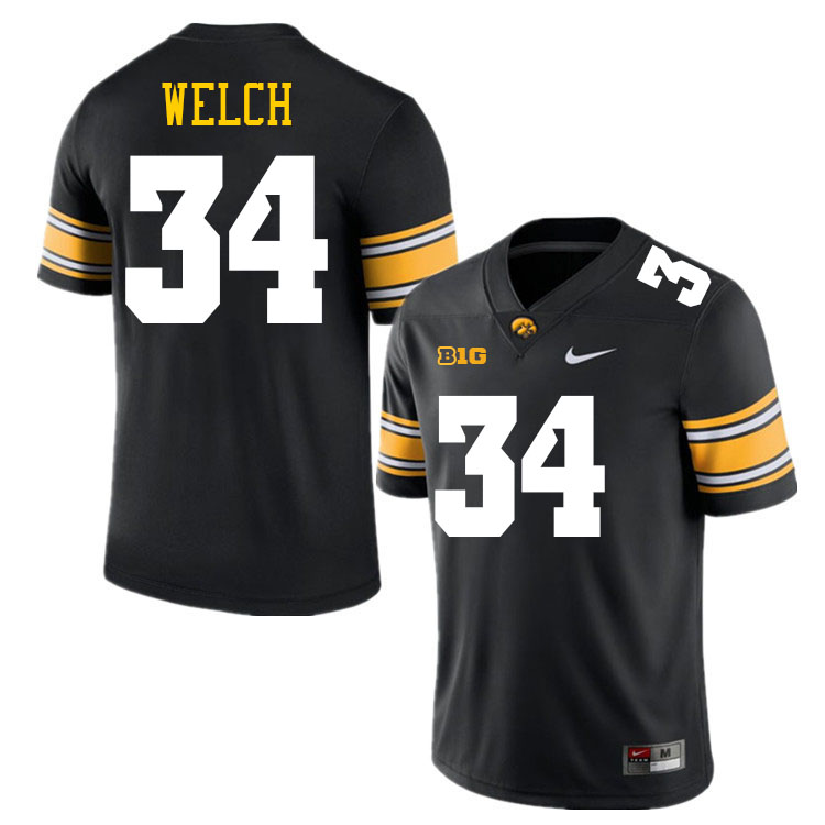 Kristian Welch Iowa Jersey,University Of Iowa Hawkeyes Fotoball Uniforms,Jersey,Gears-Black